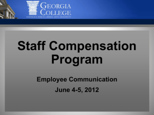 Staff Compensation Program - Georgia College & State University
