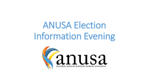 ANUSA Election Information Evening