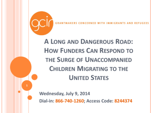 A Long and Dangerous Road - Grantmakers Concerned with