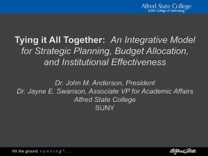 Tying It All Together: An Integrative Model for Strategic Planning
