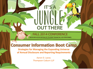 Consumer Information Boot Camp
