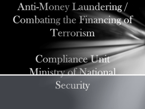 Anti-Money Laundering- AREA presentation