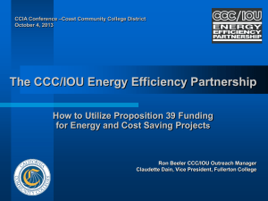 CCC/IOU Energy Efficiency Partnership