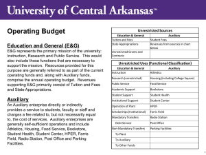 Budget 101″ Presentation (Sept. 2012)