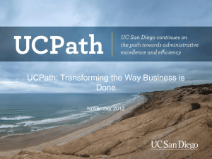 UCPath Powerpoint presentation template - Blink