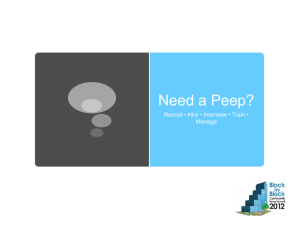 Need a Peep? - University of Southern California