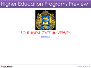 Slide 1 - University