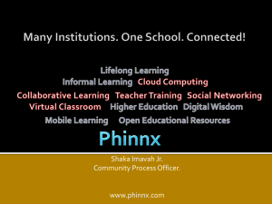 Many Institutions. One School. Connected!, Shaka Imavah Jr.