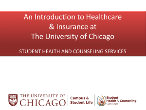 Introduction to Healthcare and Insurance at UChicago