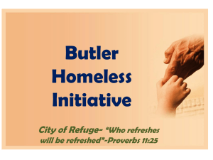 Power Point Presentation 3 - Butler Homeless Initiative