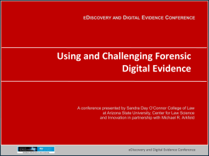 eDiscovery and Digital Evidence Conference