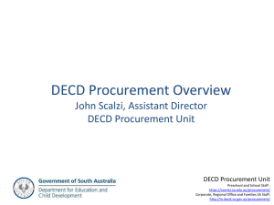 Procurement in DECD Overview