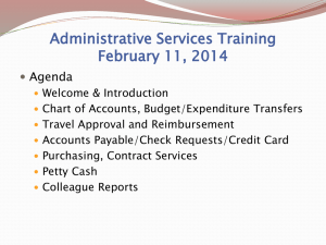 February 2014 - Admin Services Workshop