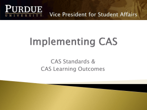 PowerPoint: Implementing CAS Standards at