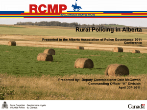 RCMP - Alberta Association of Police Governance