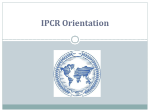 IPCR Orientation