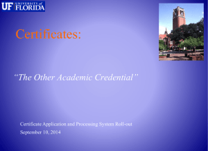 The Other Academic Credential