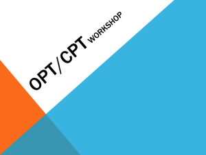 What are OPT and CPT? - Mount Holyoke College