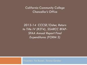 Section - California Community Colleges Chancellor`s Office