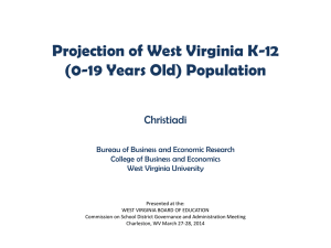 West Virginia School Age Population Patterns and Trends 2014
