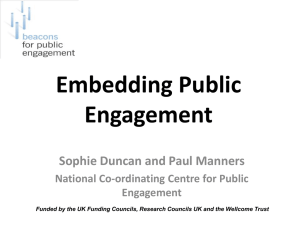 What is public engagement?