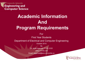 Information Session (in .ppt) - Department of Electrical & Computer