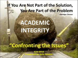 ICAI_2014_Jena_Henson - Center for Academic Integrity