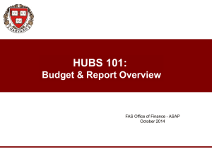 HUBS 101 - Faculty of Arts and Sciences