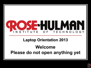 laptop - Rose-Hulman External Collaboration