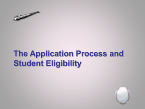 Student Eligibility for Title IV Aid
