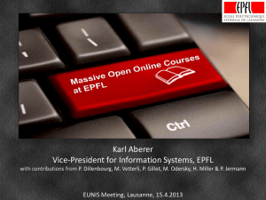 Massive Open Online Courses at EPFL