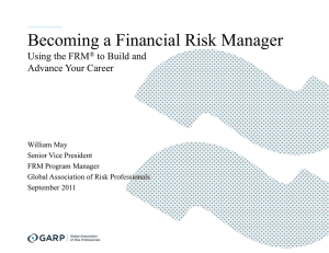 Becoming a Financial Risk Manager