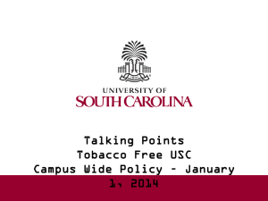 What is the Policy? - University of South Carolina