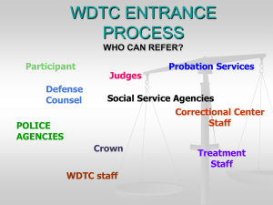 Winnipeg Drug Treatment Court PowerPoint 2013