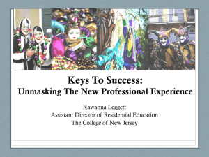 Keys To Success - Mid-Atlantic Association of College and