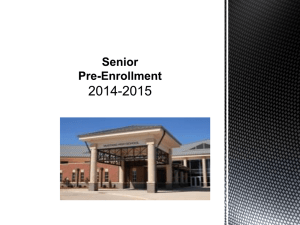 Senior Enrollment for the year 2015-2016