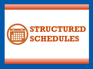 Structured Schedules - Complete College America