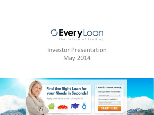 EveryLoan Investor Deck May 2014 - EveryLoan