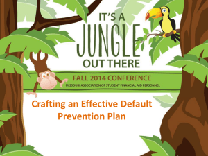 Crafting An Effective Default Prevention Plan