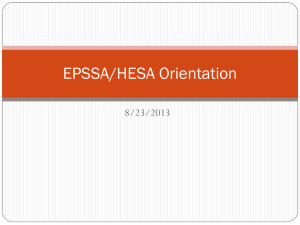 EPSSA Orientation 2013_2014