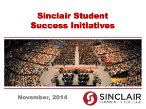 Sinclair Student Success Initiatives, Dr. Steven Lee Johnson