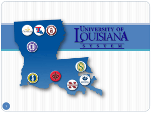 Baton Rouge Press Club (PPT) - University of Louisiana System