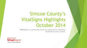 Launch Presentation October 2014 - United Way of Greater Simcoe
