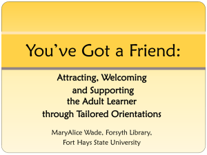 You`ve got a Friend - Northwest Missouri State University