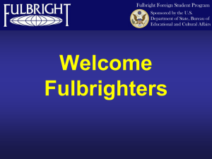 Fulbright Grant and Responsibilities