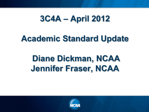Division I Two-Year College Transfer Standards