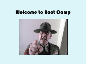 Welcome to Boot Camp