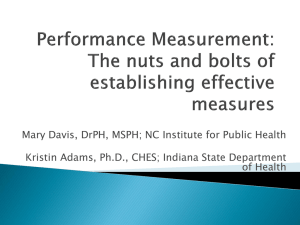 Performance Measurement - National Network of Public Health