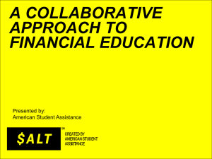 A Collaborative approach to financial Education