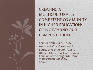 Shakeer Abdullah: Creating A Multiculturally Competent